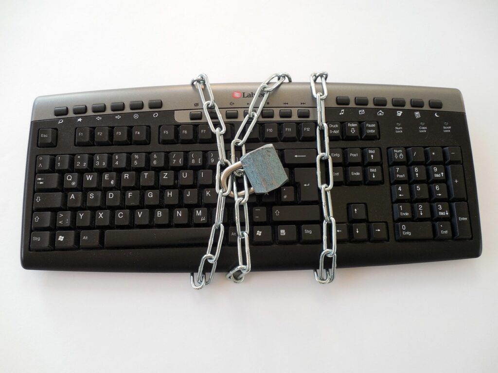 Keyboard, secure and privacy policy, illustrating: Chainalysis breach is a vendor-risk test for teams that trust analytics tools